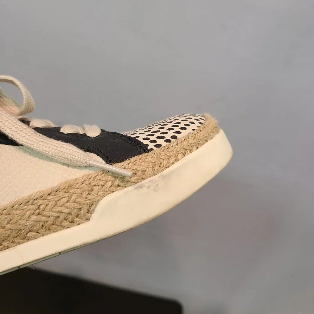 Crown Vintage Adelite Sneakers Low Top Womens 8.5 Cream Black